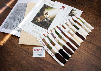 Gobelin kit Needlework Tapestry Kit Icon God Jesus DIY Luca-S