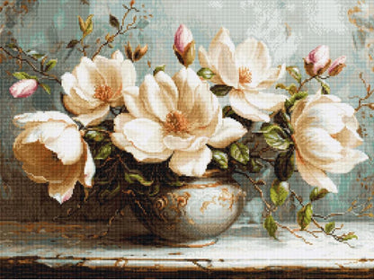 Gobelin kit Needlework Tapestry Kit Mysterious magnolias DIY Luca-S