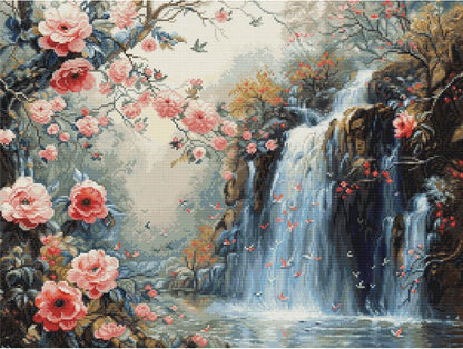 Gobelin kit Needlework Tapestry Kit Crystal Waterfall DIY Luca-S