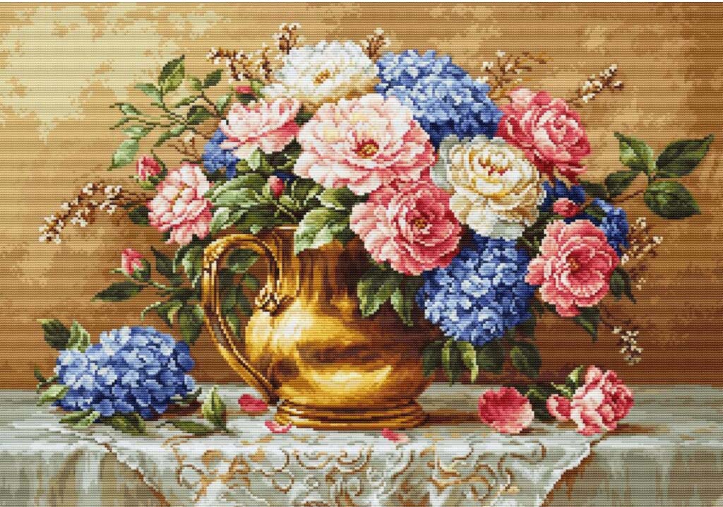 Gobelin kit Tapestry Flowers DIY Luca-S