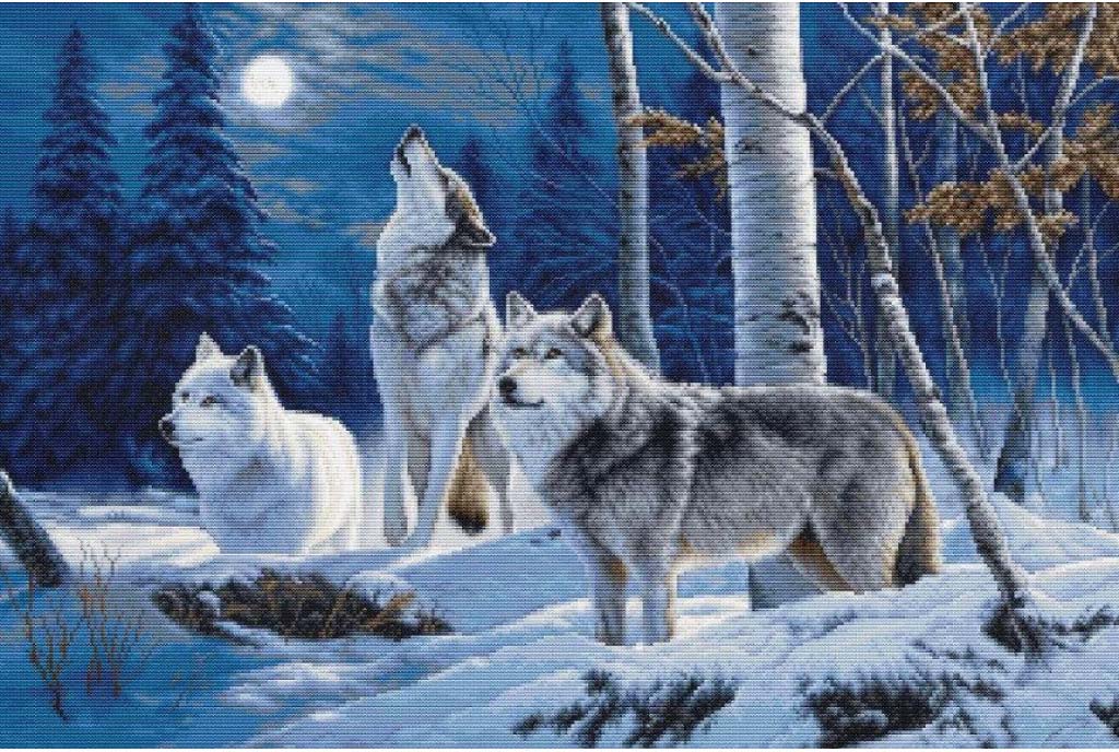 Gobelin kit Tapestry Wolves DIY Luca-S