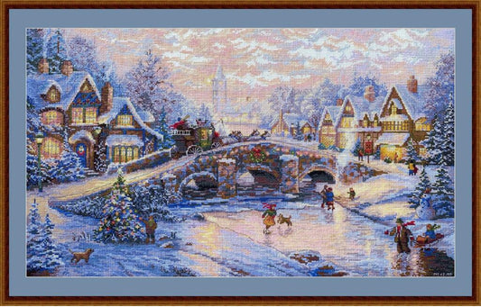 Counted Cross Stitch Kit Christmas DIY Merejka