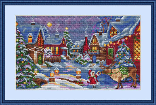 Counted Cross Stitch Kit Merejka Christmas guest DIY Merejka