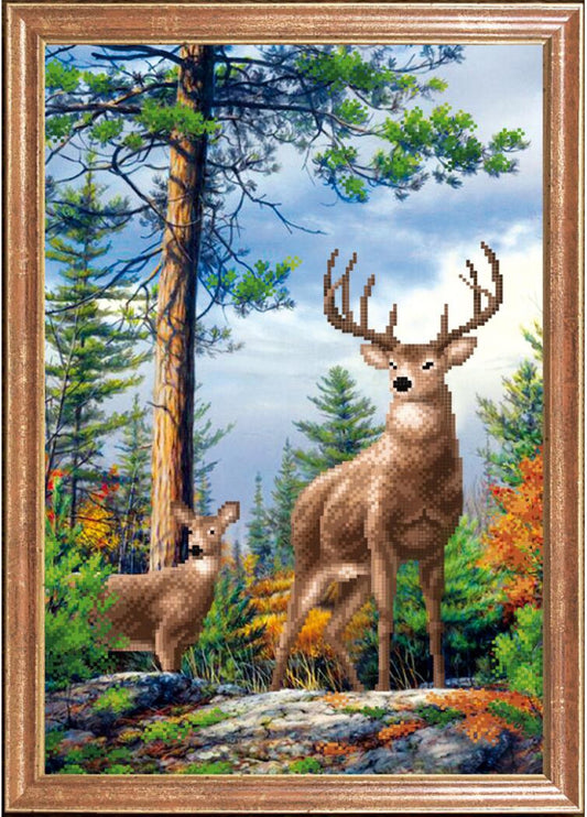 Kit de broderie de perles Cerf DIY