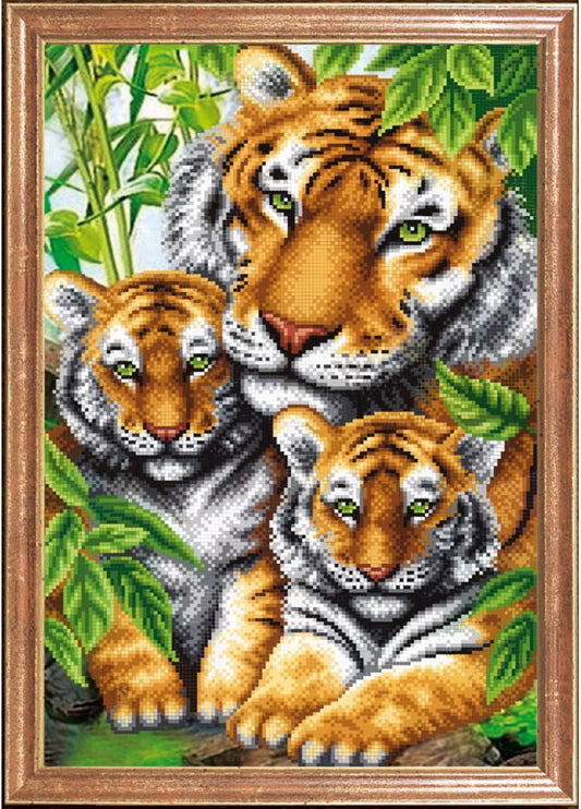 Kit de broderie de perles Tigres DIY