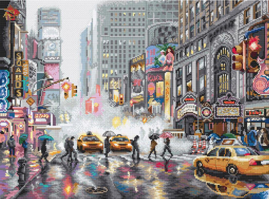 Counted Cross Stitch Kit New York DIY Letistitch