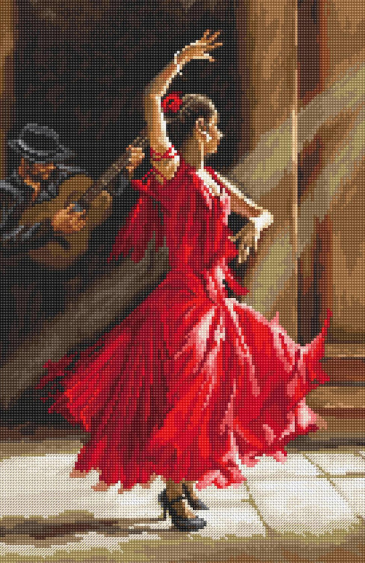 Counted Cross Stitch Kit Flamenco DIY Letistitch