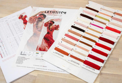 Counted Cross Stitch Kit Dance of Spain DIY Letistitch