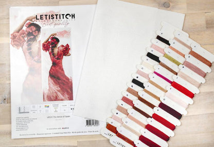 Counted Cross Stitch Kit Dance of Spain DIY Letistitch