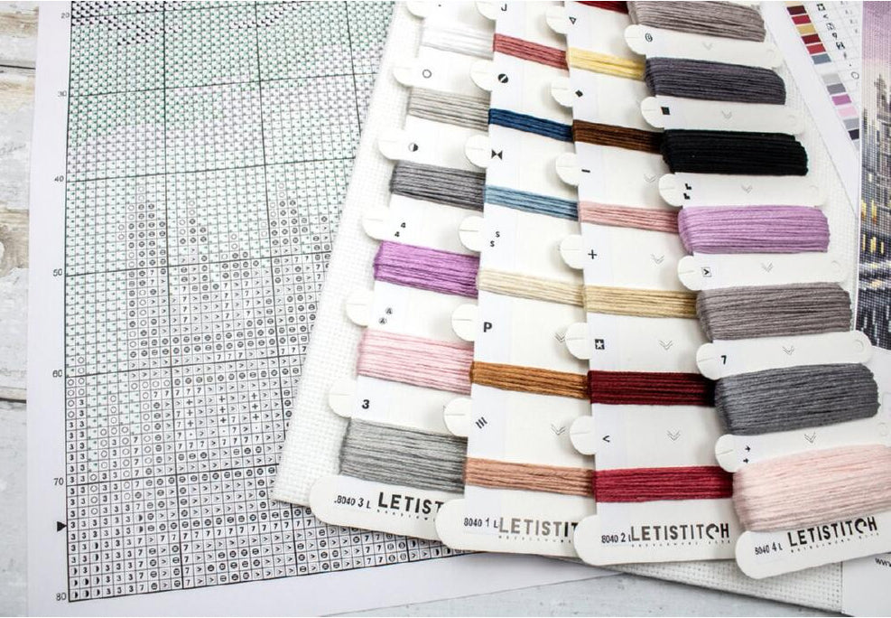 Counted Cross Stitch Kit Westminster Bridge DIY Letistitch