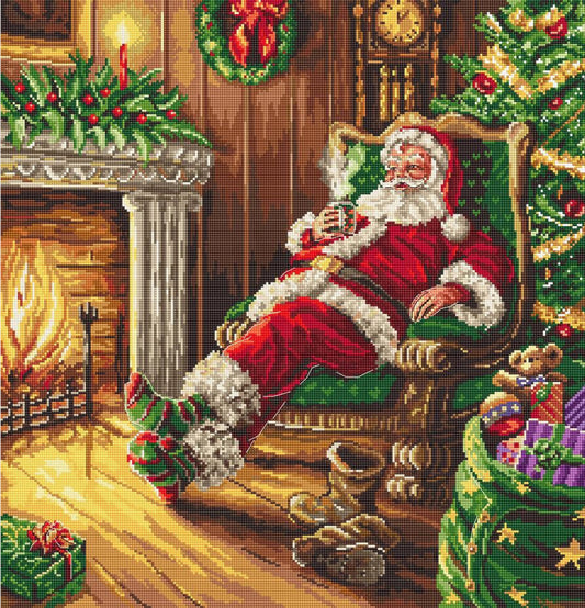 Counted Cross Stitch Kit Santa DIY Letistitch