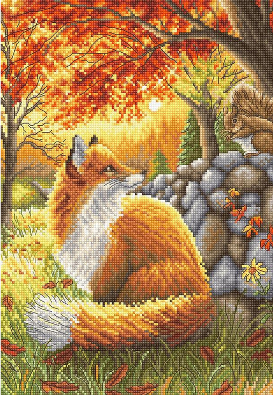 Counted Cross Stitch Kit Little fox DIY Letistich