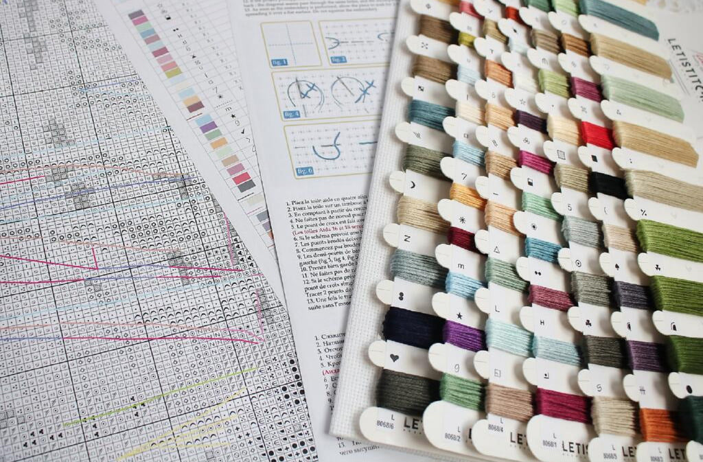 Counted Cross Stitch Kit Sunrise by the sea DIY Letistitch