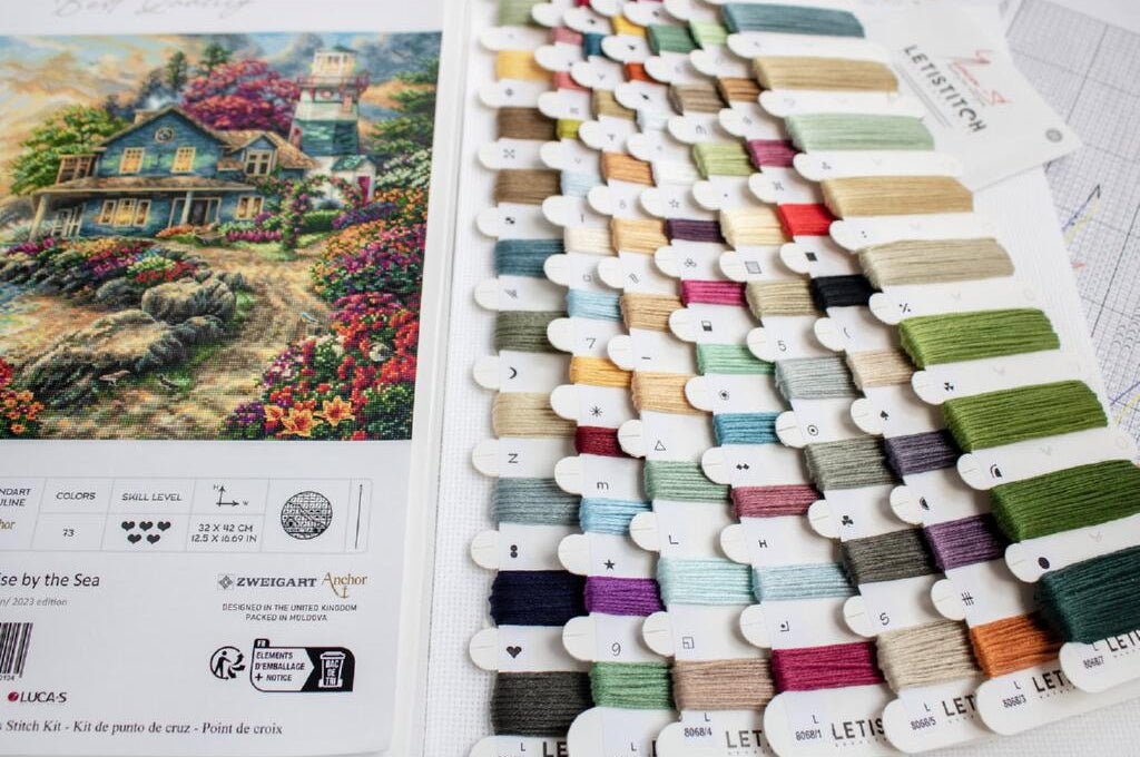 Counted Cross Stitch Kit Sunrise by the sea DIY Letistitch