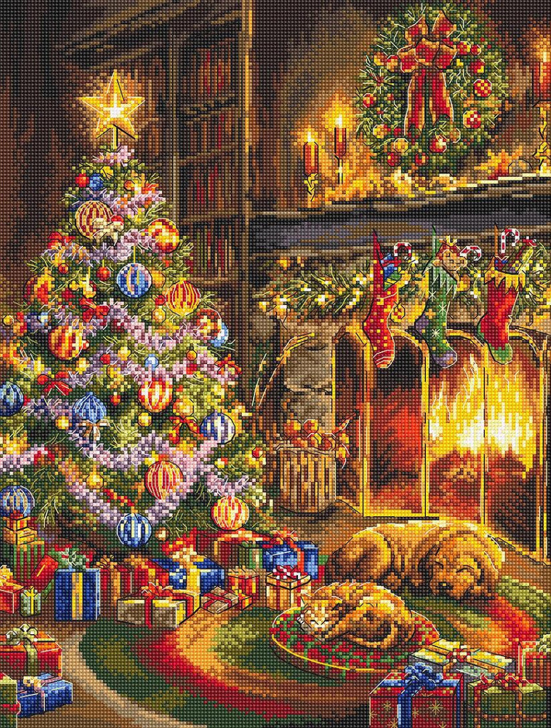 Counted Cross Stitch Kit Christmas Eve DIY Letistitch