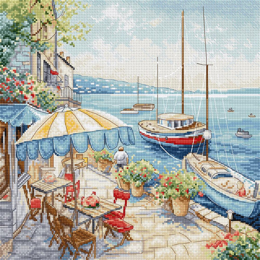 Counted Cross Stitch Kit Seascape DIY Letistitch