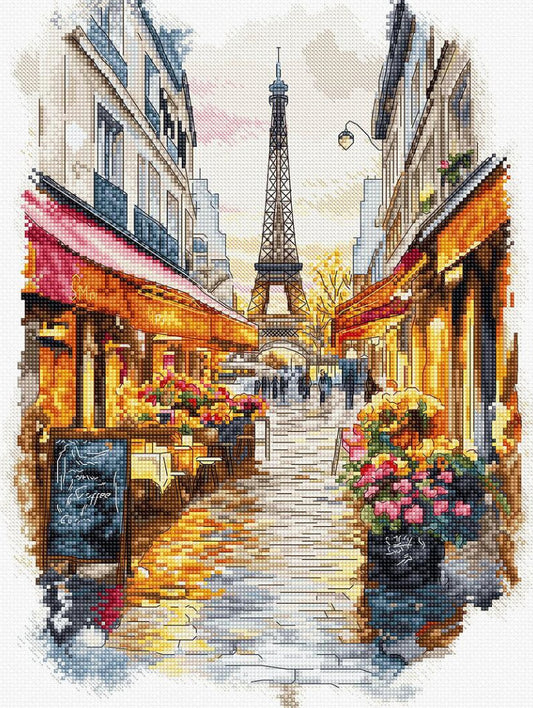 Counted Cross Stitch Kit Paris DIY Letistitch