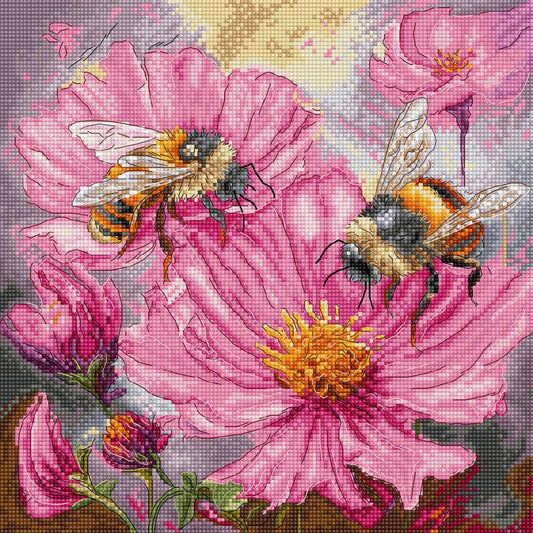 Counted Cross Stitch Kit Honey Blooms DIY Letistitch