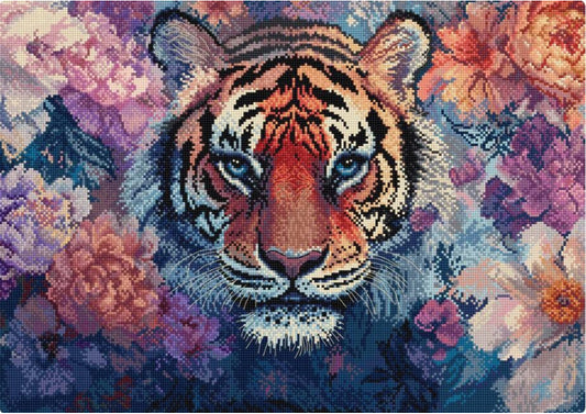 Kreuzstichset Tiger DIY Letistitch