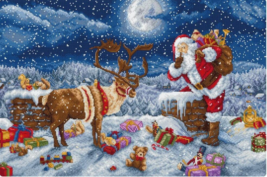 Counted Cross Stitch Kit Christmas DIY Letistitch