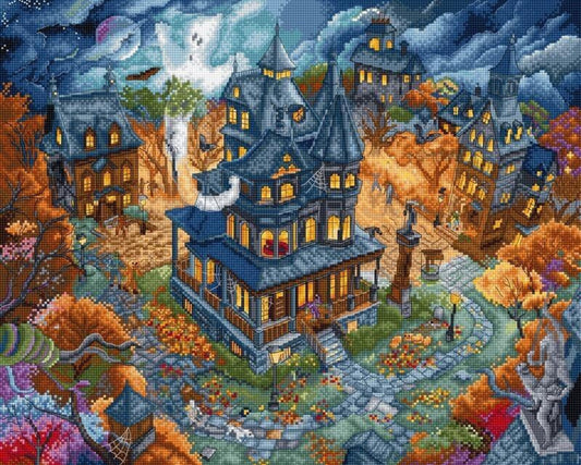 Counted Cross Stitch Kit Halloween DIY Letistitch