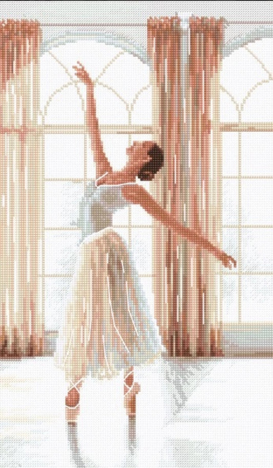 Counted Cross Stitch Kit Ballerina DIY Letistitch