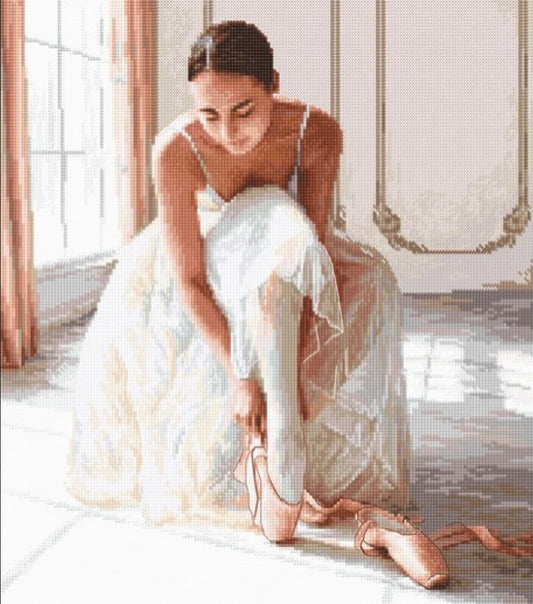 Counted Cross Stitch Kit Ballerina DIY Letistitch