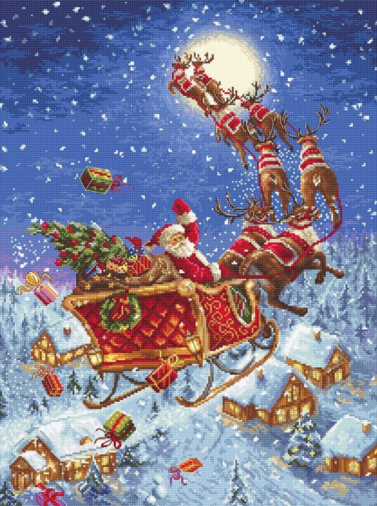 Counted Cross Stitch Kit Santa Claus DIY Letistitch
