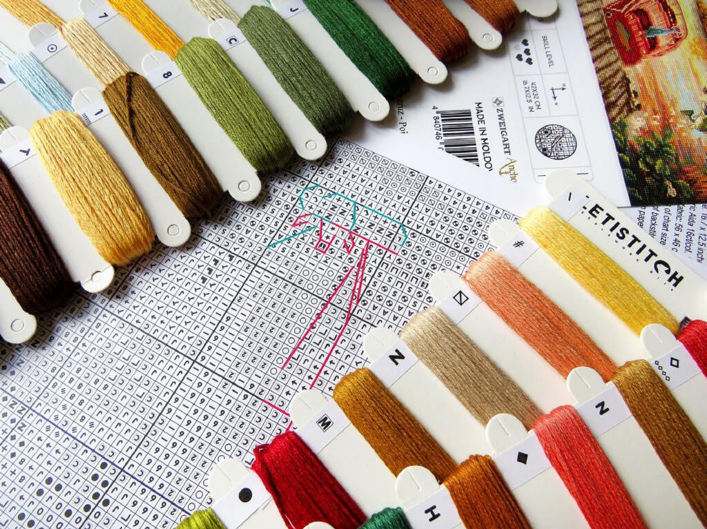 Kit de point de croix compté « Saisissez le jour » DIY Toile non imprimée 