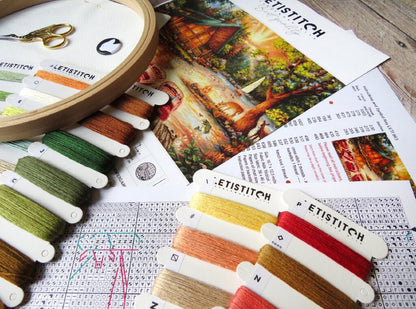 Counted Cross Stitch Kit Seize the Day DIY Letistitch