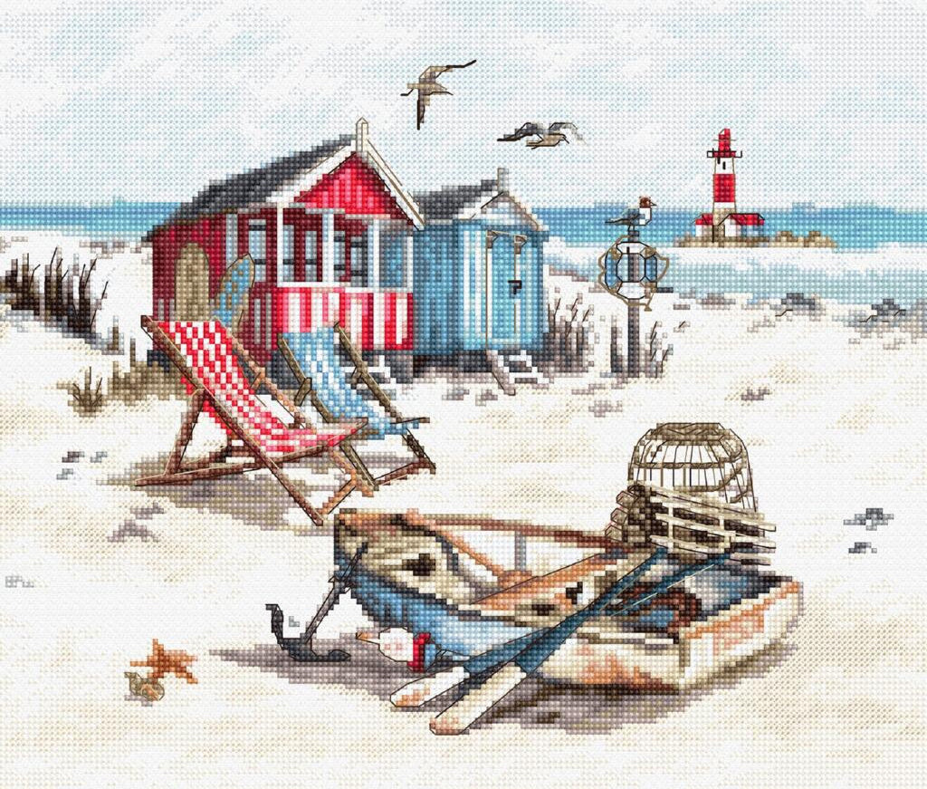 Counted Cross Stitch Kit Beach DIY Letistitch