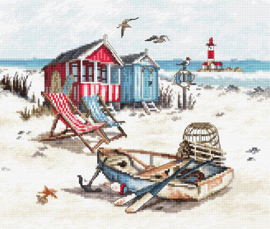 Counted Cross Stitch Kit Beach DIY Letistitch