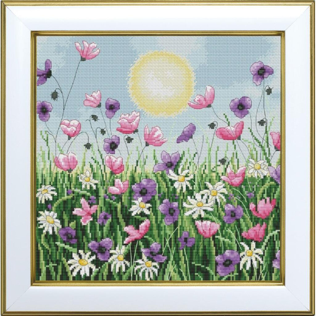 Counted Cross Stitch Kit Sunny flowers DIY VDV