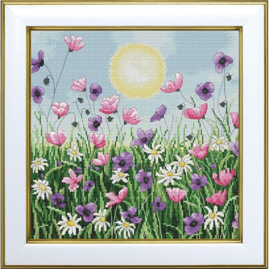 Counted Cross Stitch Kit Sunny flowers DIY VDV
