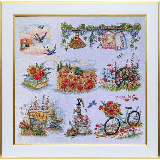 Counted Cross Stitch Kit Summer sampler DIY VDV