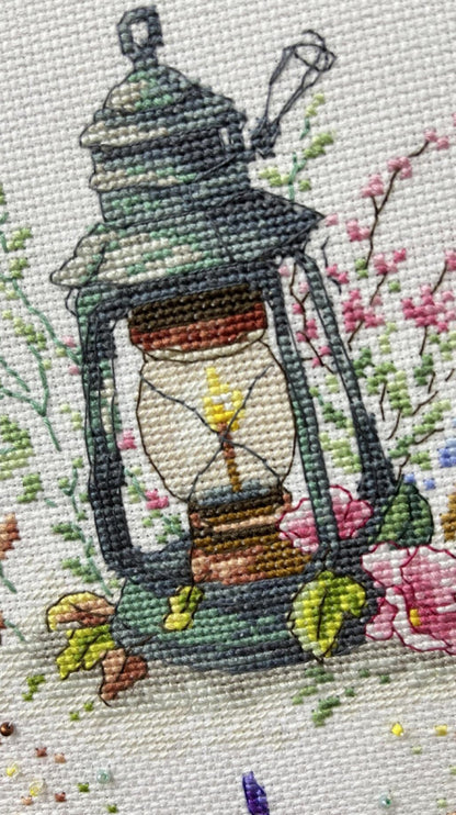 Counted Cross Stitch Kit Summer flowers DIY VDV