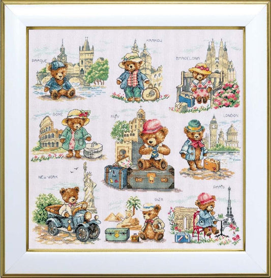 Counted Cross Stitch Kit Little bears DIY VDV