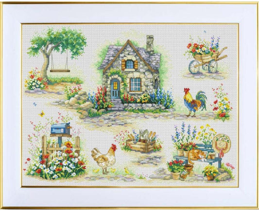 Counted Cross Stitch Kit Summer Vacation DIY VDV