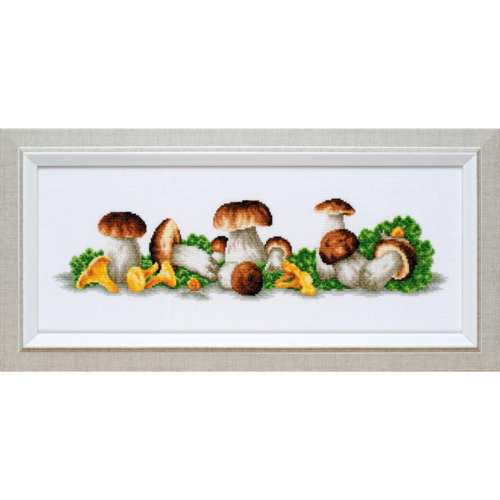 Counted Cross Stitch Kit Mushrooms DIY VDV