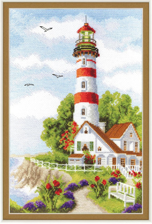 Counted Cross Stitch Kit Lighthouse DIY Charivna mit