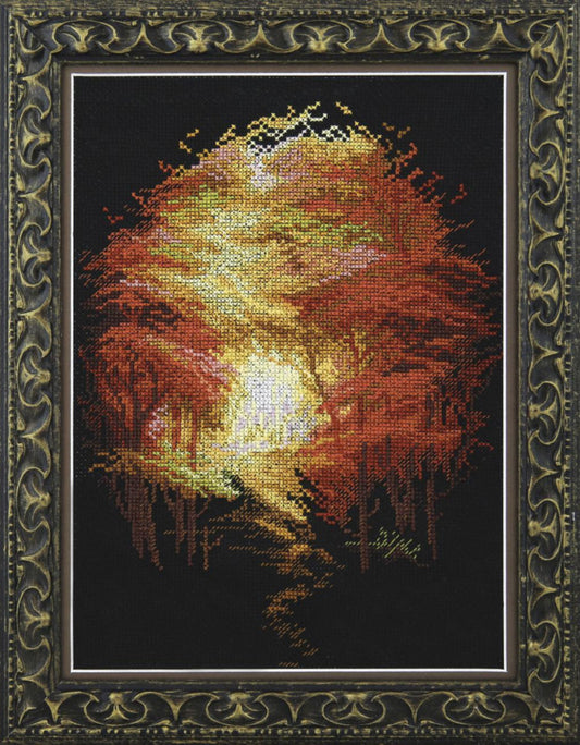 Counted Cross Stitch Kit Autumn DIY Charivna mit
