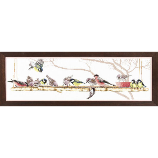 Counted Cross Stitch Kit Feast of birds DIY Charivna mit