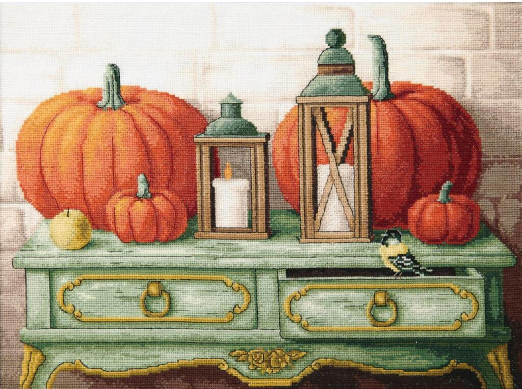 Counted Cross Stitch Kit Pumpkins Gifts of autumn DIY Charivna mit