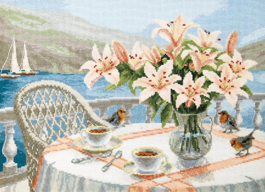 Counted Cross Stitch Kit At the seaside DIY Charivna mit