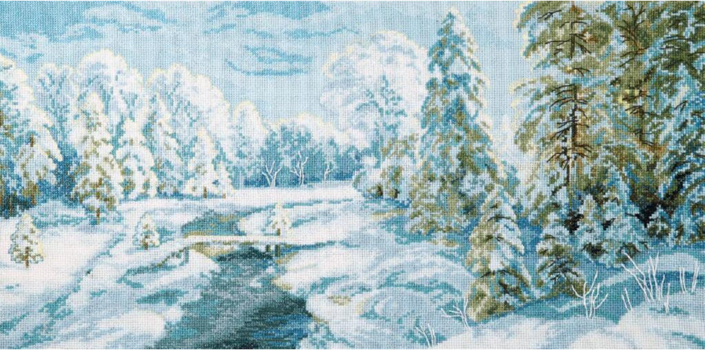Counted Cross Stitch Kit Winter frost DIY Charivna mit