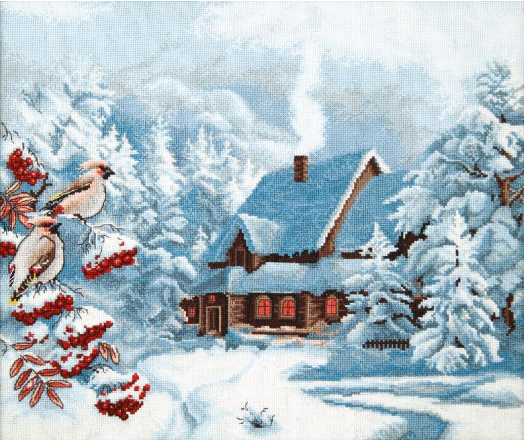 Counted Cross Stitch Kit Frosty evening DIY Charivna mit