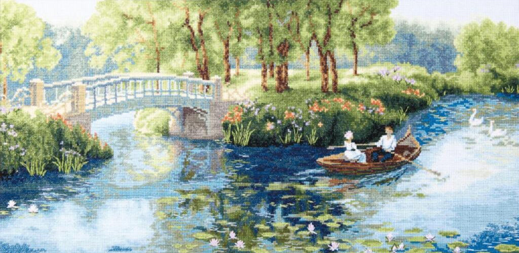 Counted Cross Stitch Kit Summer park DIY Charivna mit