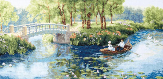 Counted Cross Stitch Kit Summer park DIY Charivna mit