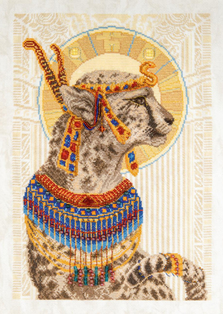 Counted Cross Stitch Kit Leopard Legends of Egypt DIY Charivna mit