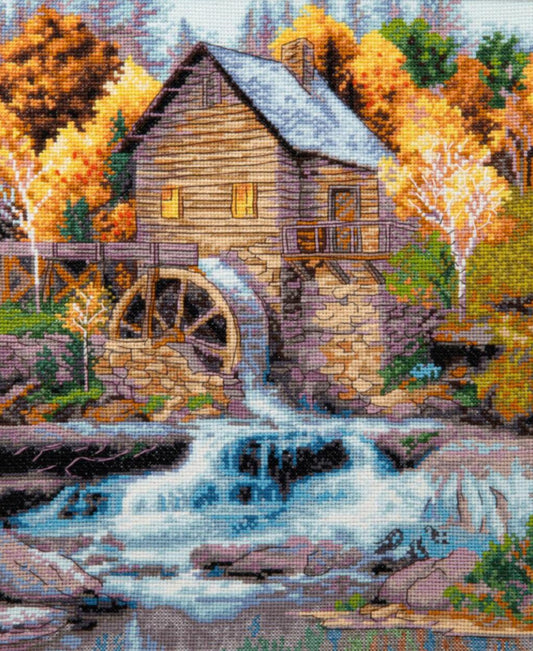 Counted Cross Stitch Kit Water mill DIY Charivna mit